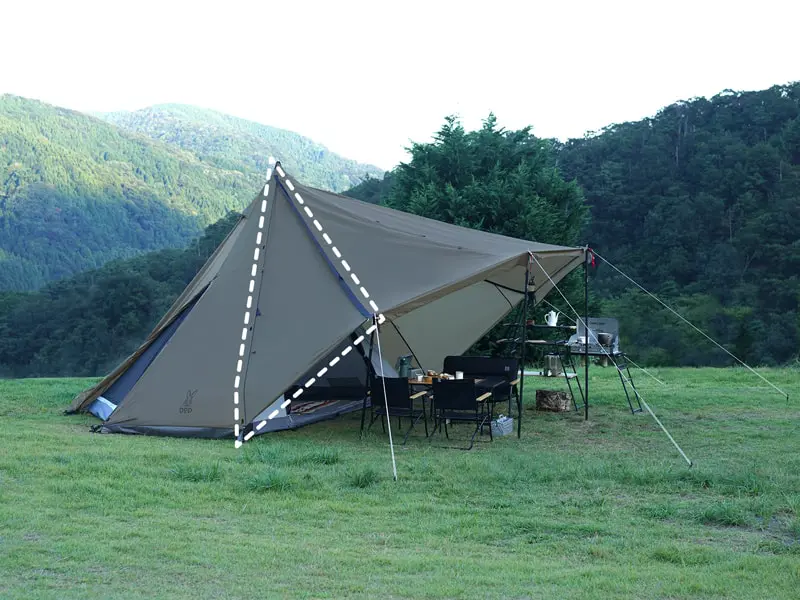 このワンポールテントかっこいい！！DOD ヤドカリテント | 読むと外で