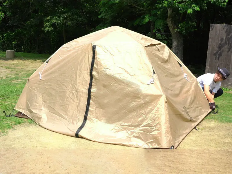 アウトドア テント/タープ DOD ワンタッチで一人で簡単に設営ができるテントが新発売 | 読むと外 